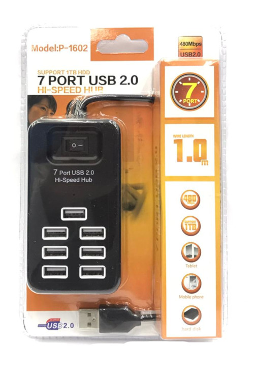 1602 USB 2.0 7-Port Hub